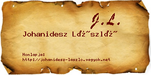 Johanidesz László névjegykártya